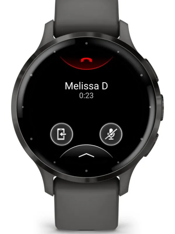GARMIN Herrenuhren | Damenuhren-Venu® 3S, 41mm, Kieselgrau/Schiefergrau Silikon-Armband 010-02785-00