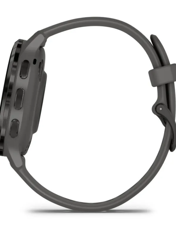 GARMIN Herrenuhren | Damenuhren-Venu® 3S, 41mm, Kieselgrau/Schiefergrau Silikon-Armband 010-02785-00