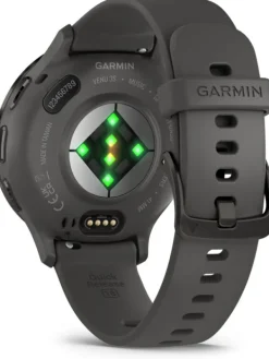 GARMIN Herrenuhren | Damenuhren-Venu® 3S, 41mm, Kieselgrau/Schiefergrau Silikon-Armband 010-02785-00