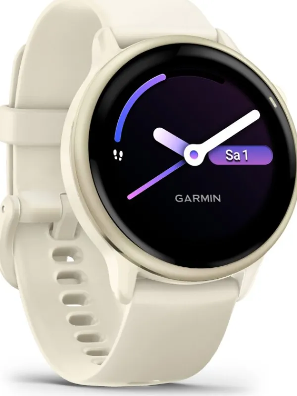 GARMIN Smartwatches | Herrenuhren-vívoactive® 6 Bone/Lunargold Aluminium 010-02985-01