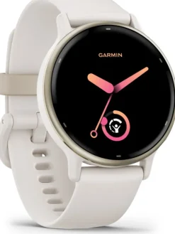 GARMIN Smartwatches | Herrenuhren-vívoactive® 5, 42mm, Elfenbein/Cremegold 010-02862-11