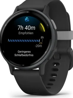 GARMIN Smartwatches | Herrenuhren-vívoactive® 5, 42mm, Schwarz/Schiefergrau Silikonband 010-02862-10