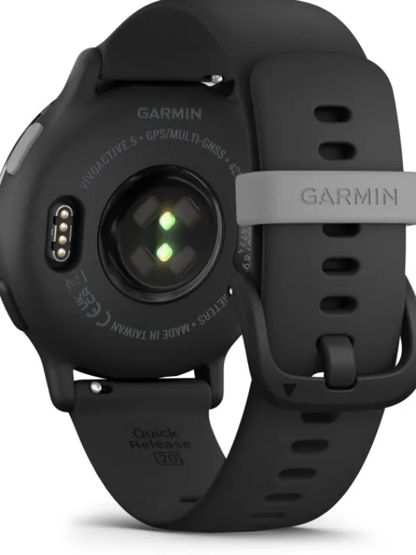 GARMIN Smartwatches | Herrenuhren-vívoactive® 5, 42mm, Schwarz/Schiefergrau Silikonband 010-02862-10