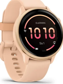 GARMIN Herrenuhren | Damenuhren-vívoactive® 6 Pink Dawn/Pink Dawn Metallic Aluminium 010-02985-03