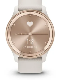 GARMIN Herrenuhren | Damenuhren-vívomove® Trend, Creme/Perlgold 010-02665-01
