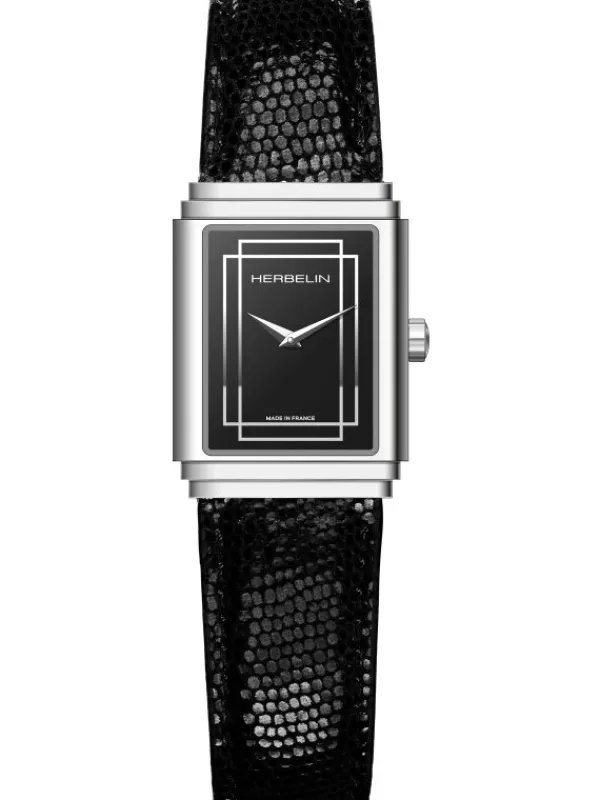 HERBELIN Damenuhren-ART DÉCO 1925'S schwarz 17577AP04N
