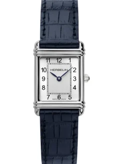 HERBELIN Damenuhren-ART DECO Leder Blau 17478AP22BL