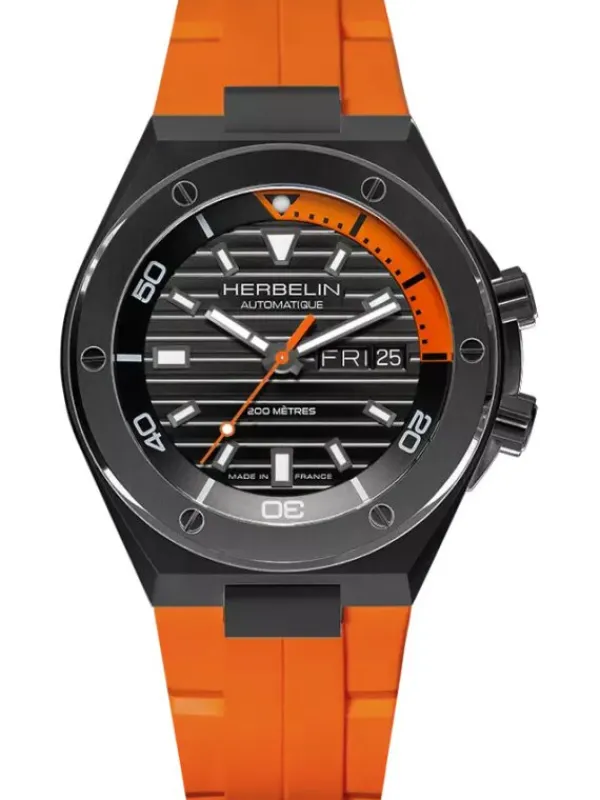 HERBELIN Herrenuhren-CAP CAMARAT Diver Automatic Rot 1745N14CMD