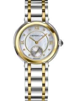 HERBELIN Damenuhren-GALET kleine Sekunde bicolor 10630BT59