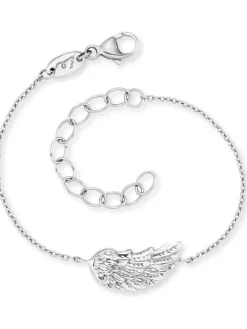 HERZENGEL Kinderschmuck-Mädchen Armband Flügel Silber HEB-WING-01