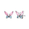 HERZENGEL Kinderschmuck-Ohrstecker Mädchen Schmetterling Edelstahl HEES-BUTTERFLY1-ZI-S