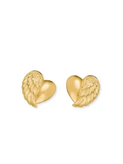HERZENGEL Ohrschmuck-Ohrstecker mit Herzflügel HEE-HEARTWING-G