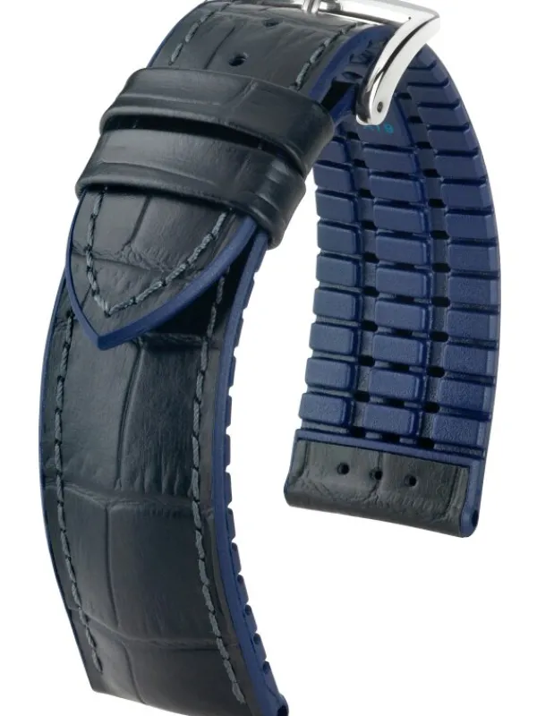 HIRSCH Uhrenarmbänder | Zubehör-Andy, schwarz / blau 0928028050