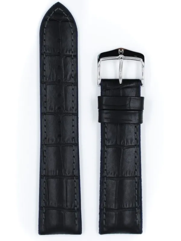 HIRSCH Uhrenarmbänder | Zubehör-Andy, schwarz / blau 0928028050