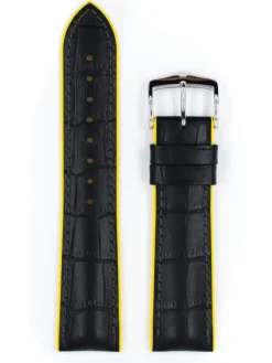 HIRSCH Uhrenarmbänder | Zubehör-Andy, schwarz / gelb 0927228050