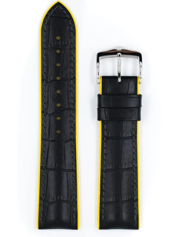 HIRSCH Uhrenarmbänder | Zubehör-Andy, schwarz / gelb 0927228050