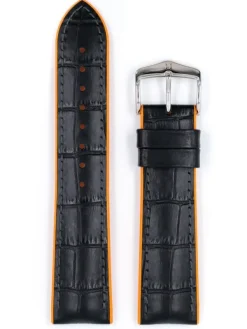 HIRSCH Uhrenarmbänder | Zubehör-Andy, schwarz / orange 0927628050