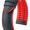 HIRSCH Uhrenarmbänder | Zubehör-Andy, schwarz / rot 0922028050