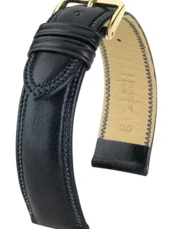 HIRSCH Uhrenarmbänder | Zubehör-Ascot, schwarz glänzend 01575050