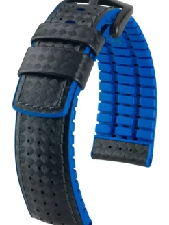 HIRSCH Uhrenarmbänder | Zubehör-Ayrton, schwarz / blau 0918092050