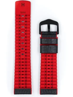 HIRSCH Uhrenarmbänder | Zubehör-Ayrton, schwarz / rot 0912092050