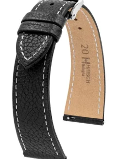 HIRSCH Uhrenarmbänder | Zubehör-Bologna, schwarz 1802050