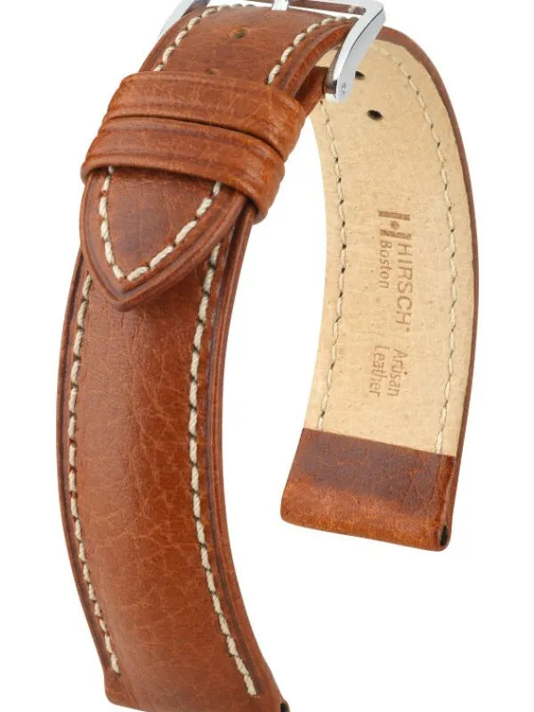 HIRSCH Uhrenarmbänder | Zubehör-Boston, goldbraun 01302070
