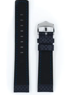 HIRSCH Uhrenarmbänder | Zubehör-Carbon, blau 02592080