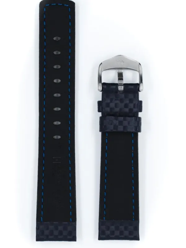 HIRSCH Uhrenarmbänder | Zubehör-Carbon, blau 02592080