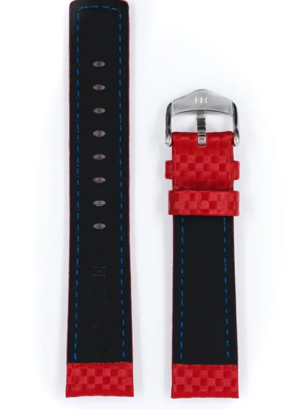 HIRSCH Uhrenarmbänder | Zubehör-Carbon rot 02592020