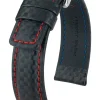 HIRSCH Uhrenarmbänder | Zubehör-Carbon, schwarz / rot 02592052