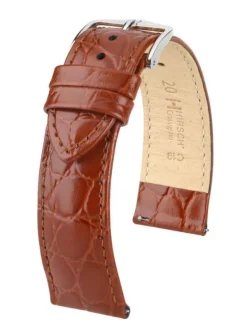 HIRSCH Uhrenarmbänder | Zubehör-Crocograin goldbraun 12302870