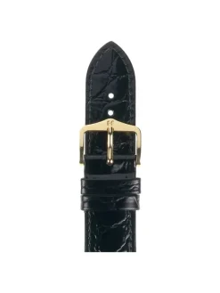 HIRSCH Uhrenarmbänder | Zubehör-Crocograin schwarz 12302850