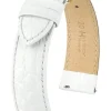 HIRSCH Uhrenarmbänder | Zubehör-Crocograin weiß 12302800