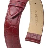 HIRSCH Uhrenarmbänder | Zubehör-Crocograin weinrot 12302860