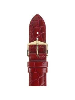 HIRSCH Uhrenarmbänder | Zubehör-Crocograin weinrot 12302860