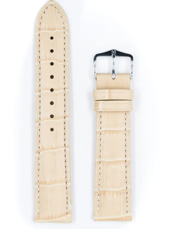 HIRSCH Uhrenarmbänder-Duke, beige