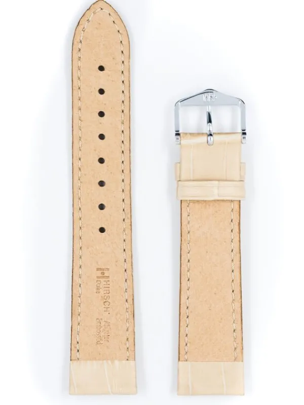 HIRSCH Uhrenarmbänder-Duke, beige