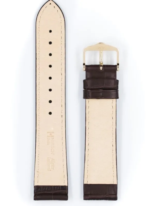 HIRSCH Uhrenarmbänder-Duke, braun 01028010