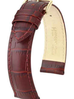 HIRSCH Uhrenarmbänder-Duke, burgunder 01028060