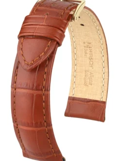 HIRSCH Uhrenarmbänder-Duke, goldbraun 01028070