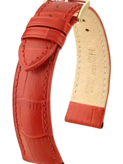 HIRSCH Uhrenarmbänder-Duke, rot 01028020