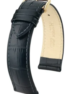 HIRSCH Uhrenarmbänder-Duke, schwarz 01028050
