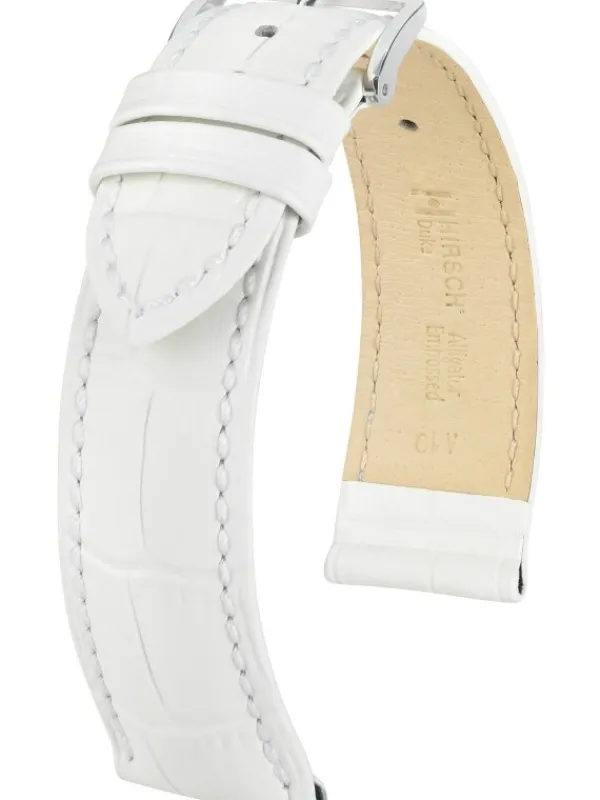 HIRSCH Uhrenarmbänder-Duke, weiß 01028001