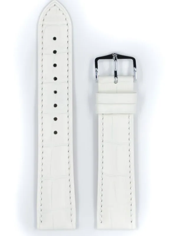 HIRSCH Uhrenarmbänder-Duke, weiß 01028001