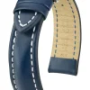HIRSCH Zubehör-Heavy Calf, blau, L, 22 mm/18 mm 02475080-2-22