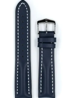 HIRSCH Zubehör-Heavy Calf, blau, L, 22 mm/18 mm 02475080-2-22