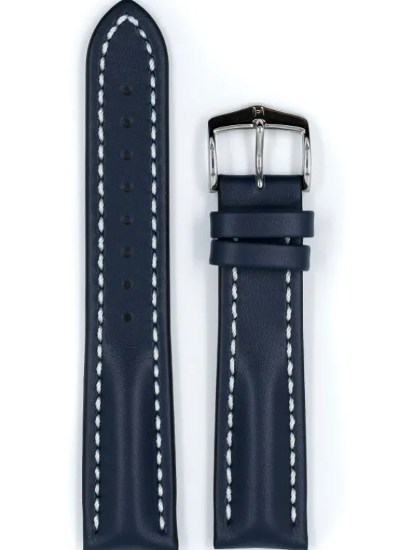 HIRSCH Zubehör-Heavy Calf, blau, L, 22 mm/18 mm 02475080-2-22