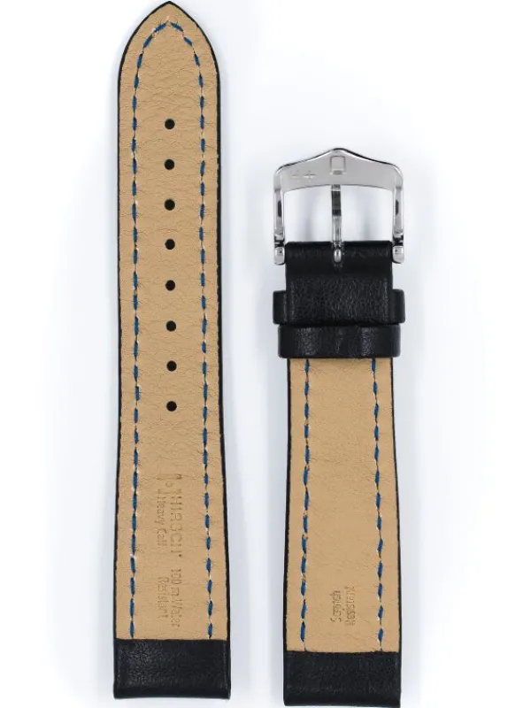 HIRSCH Zubehör-Heavy Calf, schwarz, L, 22 mm/18 mm 02475050-2-22