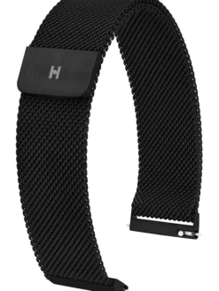 HIRSCH Uhrenarmbänder | Zubehör-Milanaise, schwarz 30161450